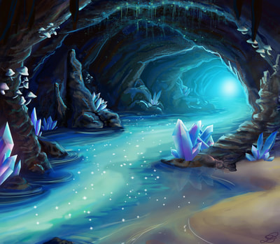 Crystal cave 

Environment design done in photoshop. 